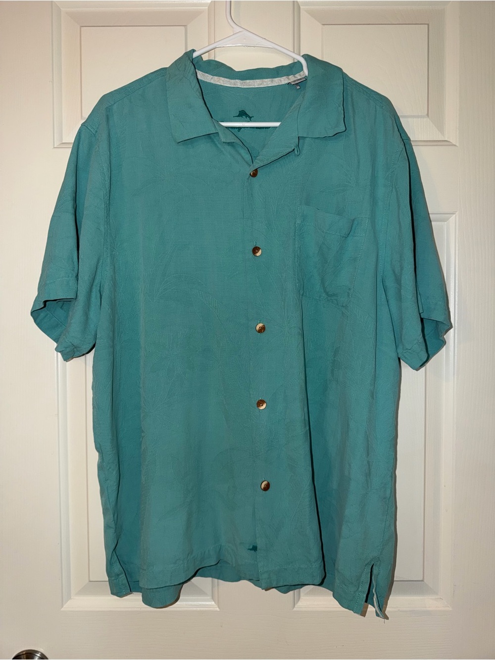Two Tommy Bahama Silk Button Up Shirts - size XL